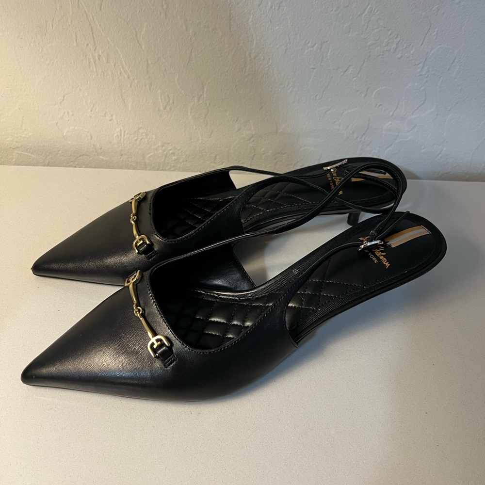 Sam Edelman Farrah Kitten Heel Pointed Toe Slingback Pump Size 10 - Picture 3 of 11